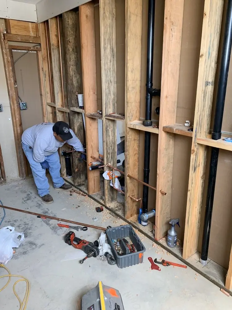 Commercial rough-in plumbing for Water Heater Replacement in Ambridge